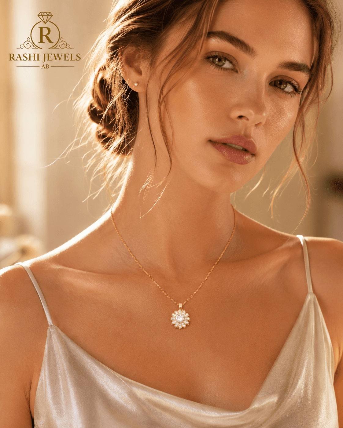 Sunflower Necklace for Women