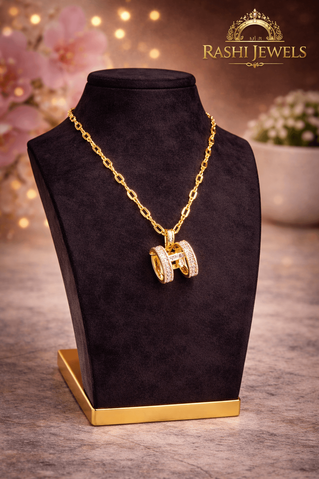 Artificial Pearls Zircon Pendant Necklace — image 1