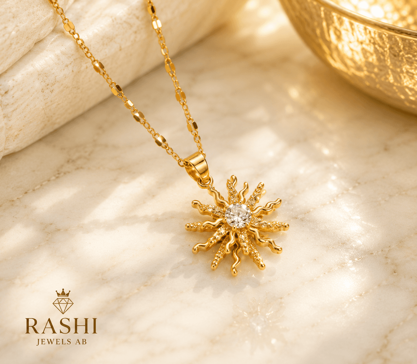 Rotatable Sunflower Necklace for Women — image 1