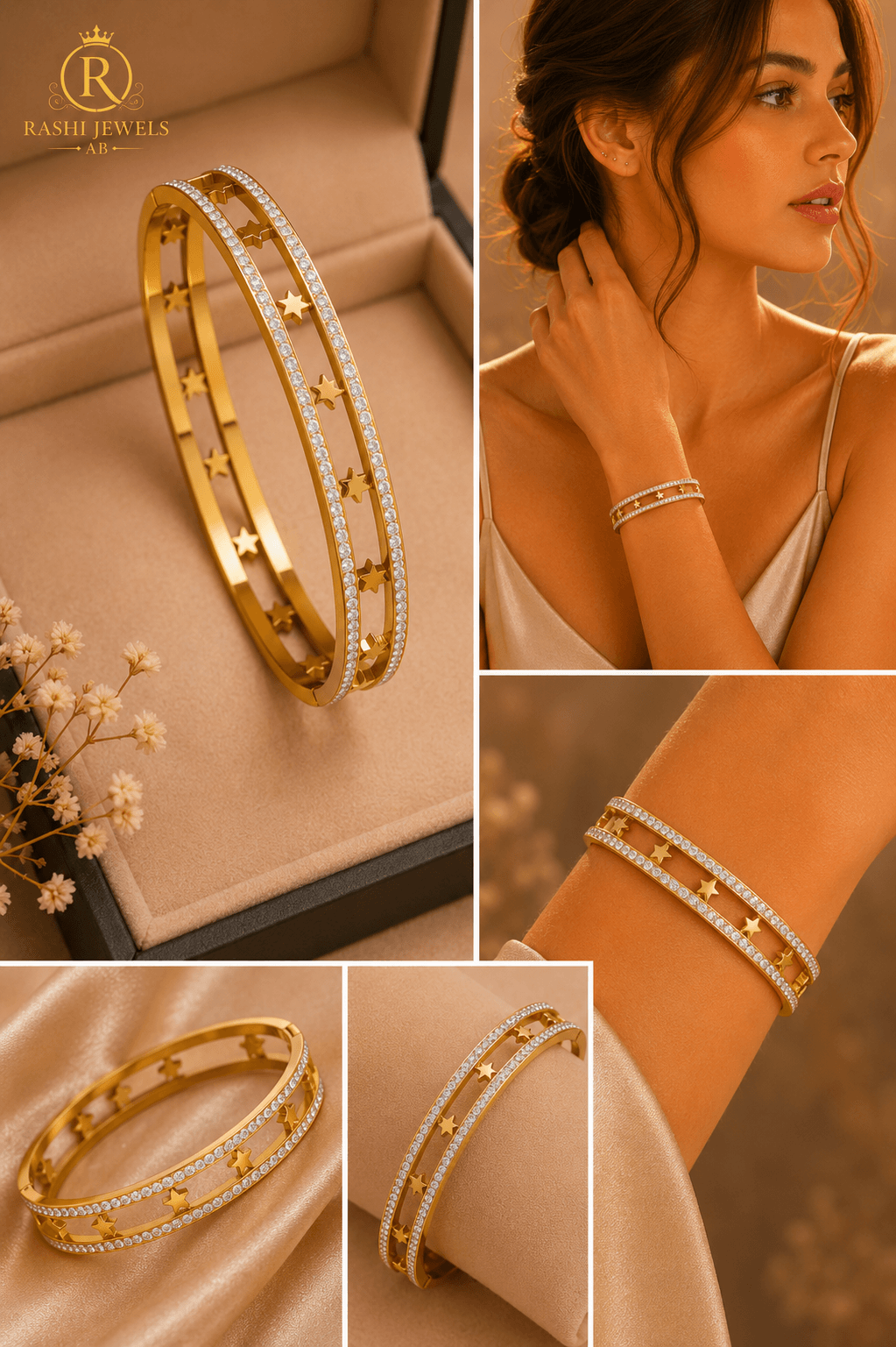 Round Simple Style Bangle For Everyday Wear