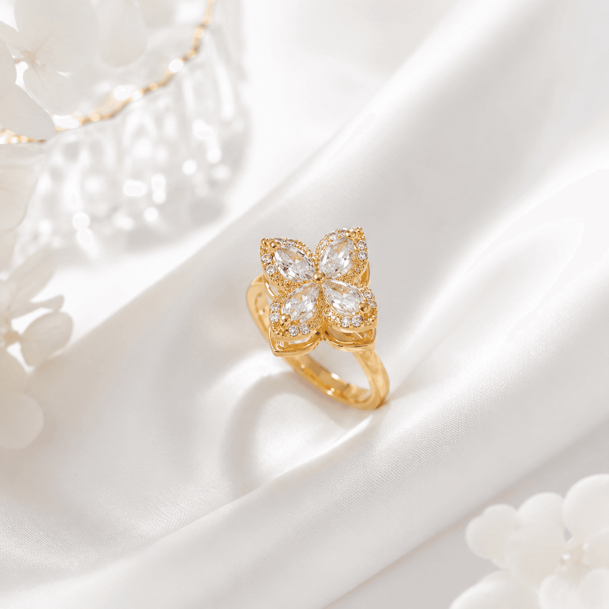 Rotatable flower rings for Women — image 1