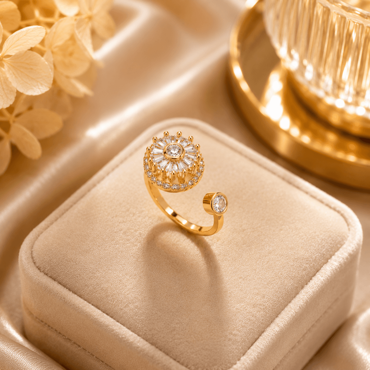 Flower rings for Women with Titanium Steel — image 1