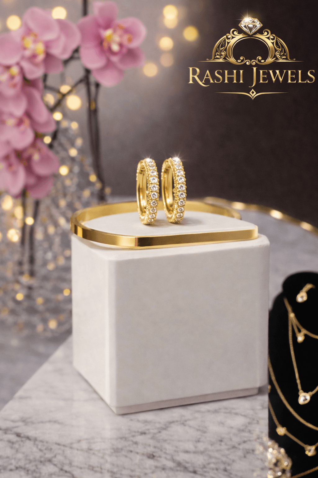 Crystal Round Women's Earrings