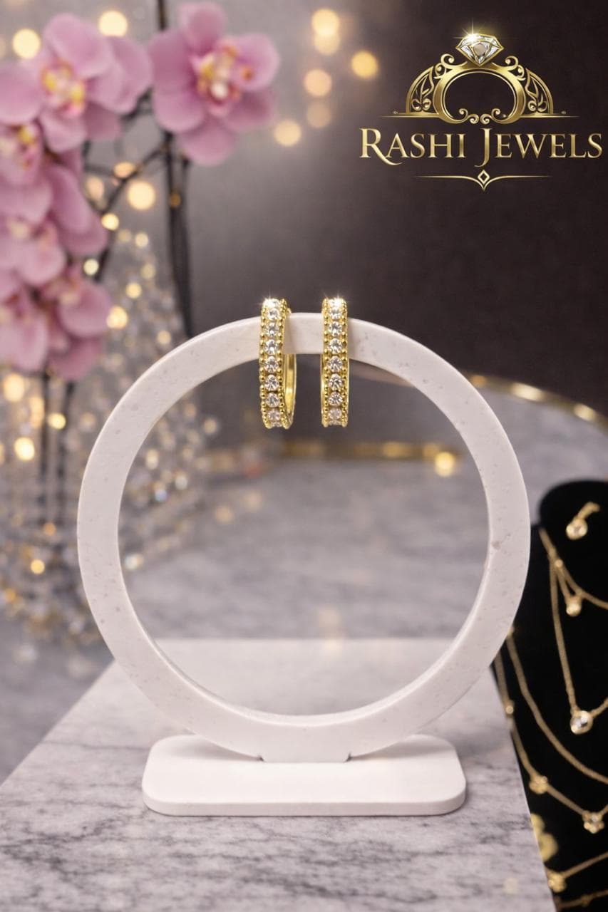 Crystal Round Women's Earrings