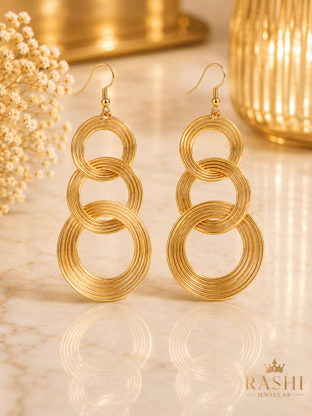Round Drop Earrings — image 1